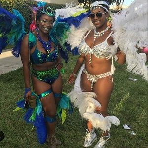 White carnival costume